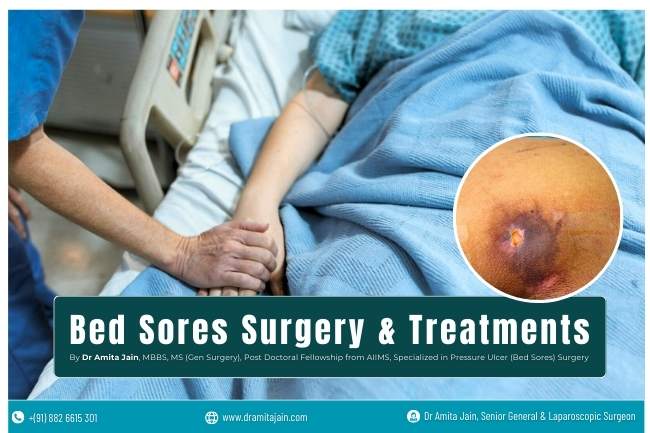 Dr Amita Jain bed sores treatment surgery Banners